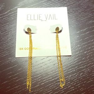 Ellie Vail 18 Karat Gold Plated Pierced Earrings